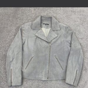 Quince women's XL suede light grey 🩶 suede jacket